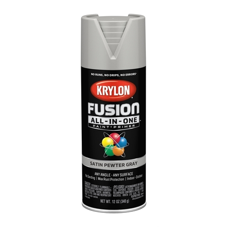 Krylon Pewter Gray, Satin, 12 oz 2744